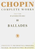 Okładka: Chopin Fryderyk, Ballades (CW III)