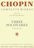Okładka: Chopin Fryderyk, Three Polonaises of 1817 and 1821 (CW)