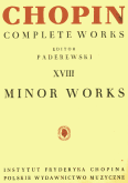 Okładka: Chopin Fryderyk, Minor Works (CW XVIII)