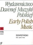 Okładka: Szarzyński Stanisław Sylwester, Iesu Spes Mea (score + parts)