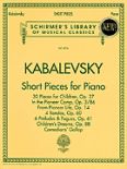 Okadka: Kabalewski Dymitr, Short Pieces For Piano