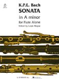 Okadka: Bach Carl Philipp Emmanuel, Sonata in A minor for Flute Alone