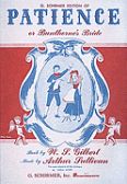 Okładka: Gilbert  and  Sullivan, Patience (Or Bunthorne's Bride)