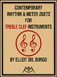 Okadka: Borgo Elliot del, Contemporary Rhythm and Meter Duets for Treble Clef Instruments