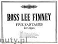 Okadka: Finney Ross Lee, Five Fantasies for Organ - Fantasia No. 5