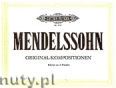 Okadka: Mendelssohn-Bartholdy Feliks, Original - Kompositionen fr Klavier zu 4 Hnden