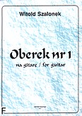 Okadka: Szalonek Witold, Oberek nr 1 na gitar