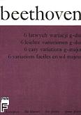 Okładka: Beethoven Ludwig van, 6 łatwych wariacji G-dur