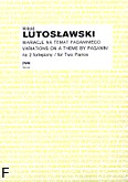 Okładka: Lutosławski Witold, Wariacje na temat Paganiniego