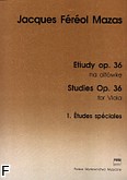 Okładka: Mazas Jacques-Féréol, Etiudy, op. 36, z. 1: Études spéciales