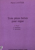 Okładka: Lantier Pierre, Trois pieces breves