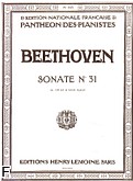Okładka: Beethoven Ludwig van, Sonate N°31 - As-dur Op.110