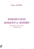 Okadka: Lantier Pierre, Introduction, Romance et Allegro - Trombone et Piano ou Violoncelle et Piano