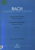 Okładka: Bach Johann Sebastian, Koncerty na klawesyn i smyczki nr 2 E-dur BWV 1053