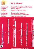 Okładka: Mozart Wolfgang Amadeusz, Koncert B-dur KV 191 op. 96 nr 1 na fagot i orkiestrę