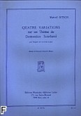 Okadka: Bitsch Marcel, 4 Variations sur un Theme de D. Scarlatti