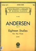 Okładka: Andersen Joachim, 18 Studies for Flute, Op. 41