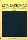 Okładka: Laderman Ezra, Concerto For Violin And Orchestra (1978) (Orchestra / Piano / Violin)