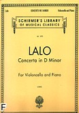 Okładka: Lalo Édouard Victor Antoine, Concerto In D Minor (Cello / Orchestra / Piano)