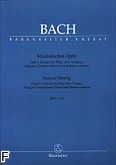 Okładka: Bach Johann Sebastian, Musikalisches Opfer z. 3 Kanony /fl, 2vn, cemb, b.c./