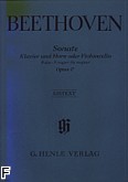 Okładka: Beethoven Ludwig van, Sonata F-Dur Op.17 na fortepian i róg /wiolonczelę/