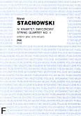 Okładka: Stachowski Marek, IV Kwartet smyczkowy