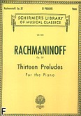 Okadka: Rachmaninow Sergiusz, 13 Preludes, Op. 32