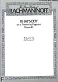 Okadka: Rachmaninow Sergiusz, Rhapsody On A Theme By Paganini Op.43 (2 Piano Score)
