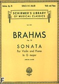 Okładka: Brahms Johannes, Sonata In G Major, Op. 78 (Piano / Violin)