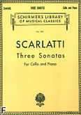 Okadka: Scarlatti Antonio, Three Sonatas (Cello / Piano)