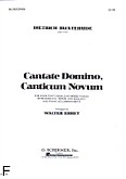Okładka: Buxtehude Dietrich, Cantate Domino, Canticum Novum (partytura)