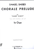 Okadka: Barber Samuel, Chorale Prelude Silent Night (From Die Natali), Op. 37