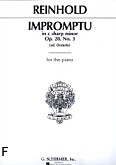Okładka: Reinhold Hugo, Impromptu in c sharp minor, Op. 28 No. 3