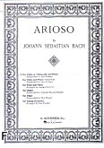 Okadka: Bach Johann Sebastian, Arioso for Violin or Violoncello and Piano