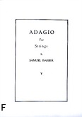Okładka: Barber Samuel, Adagio For Strings, Op. 11