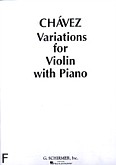 Okadka: Chavez Carlos, Variations (Piano / Violin)