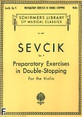Okładka: Sevcik Otakar, Ćwiczenia wstępne na zatrzymanych dźwiękach, op. 9