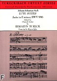 Okładka: Bach Johann Sebastian, Suita e-moll BWV 996
