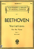 Okadka: Beethoven Ludwig van, Variations For the Piano Book 2