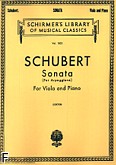 Okładka: Schubert Franz, Sonata Per Arpeggione na altówkę i fortepian
