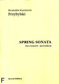 Okładka: Przybylski Bronisław Kazimierz, Spring sonata for concert accordion