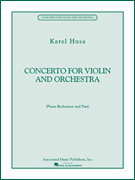 Okładka: Husa Karel, Koncert na skrzypce i orkiestrę (wyciąg fortepianowy)