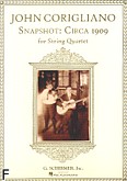 Okładka: Corigliano John, Snapshot: Circa 1909 for String Quartet (score + parts)