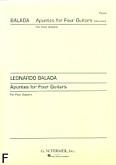 Okładka: Balada Leonardo, Apuntes for Four Guitars (score)