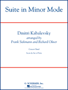 Okładka: Dmitri Kabalevsky, Suite In Minor Mode (score + parts)