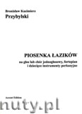 Okładka: Przybylski Bronisław Kazimierz, Piosenka Łazików
