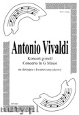 Okładka: Vivaldi Antonio, Koncert g-moll (partytura + głosy)