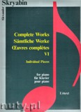 Okadka: Scriabin Aleksander, Complete Works 6 - Individual Pieces - piano