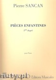Okadka: Sancan Pierre, Pieces Enfantines Vol. 1