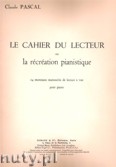 Okładka: Pascal Claude, Le Cahier du Lecteur, Vol. 1